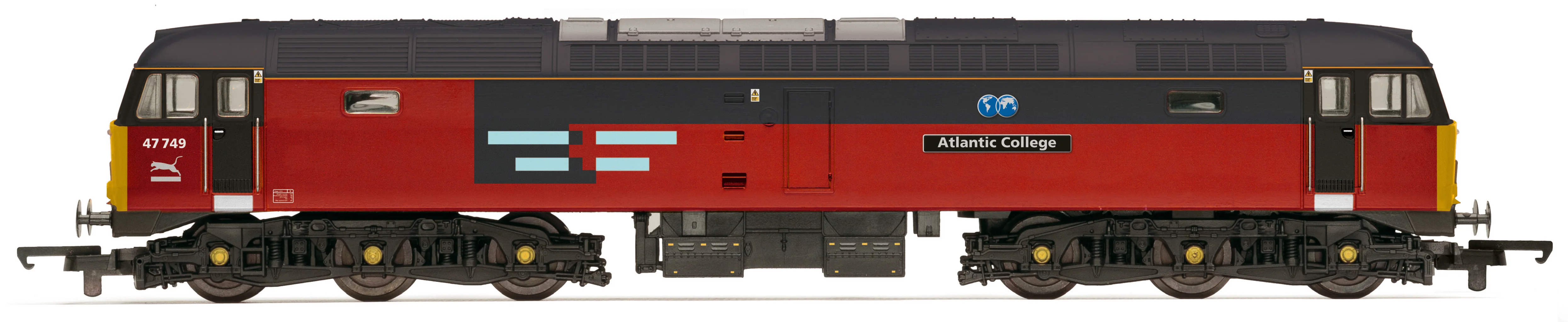 RailRoad Class 47/7 RES 47749 'Atlantic College' Diesel Locomotive
