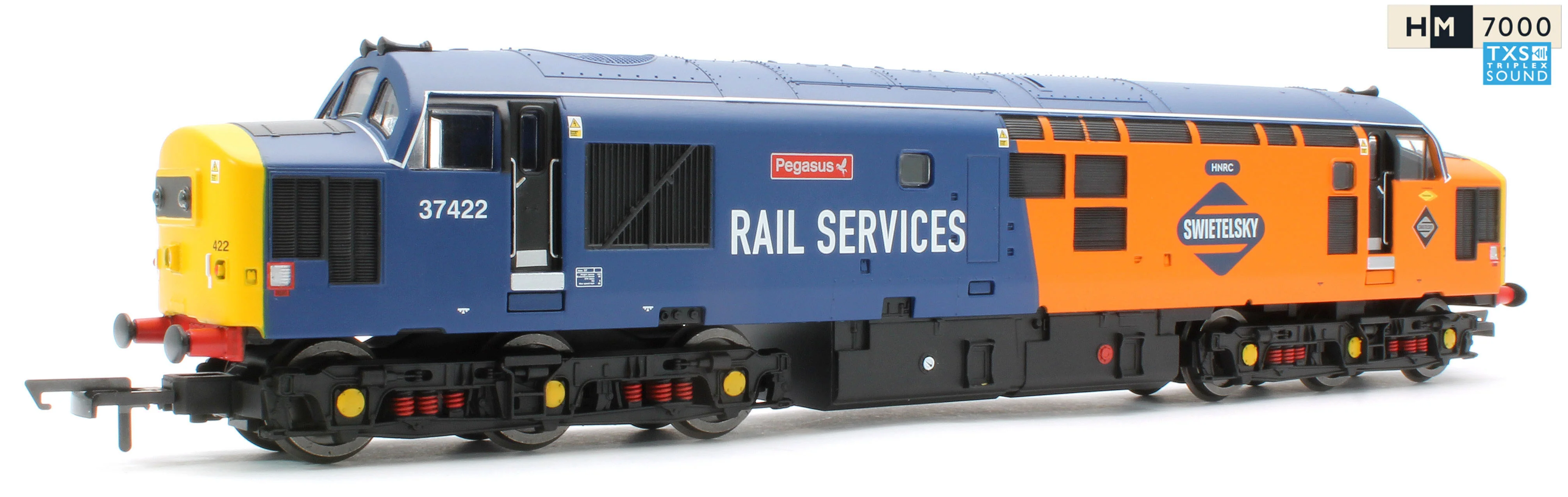 RailRoad Class 37/4 Swietelsky Rail Services 37422 'Pegasus' Diesel Locomotive - DCC Sound