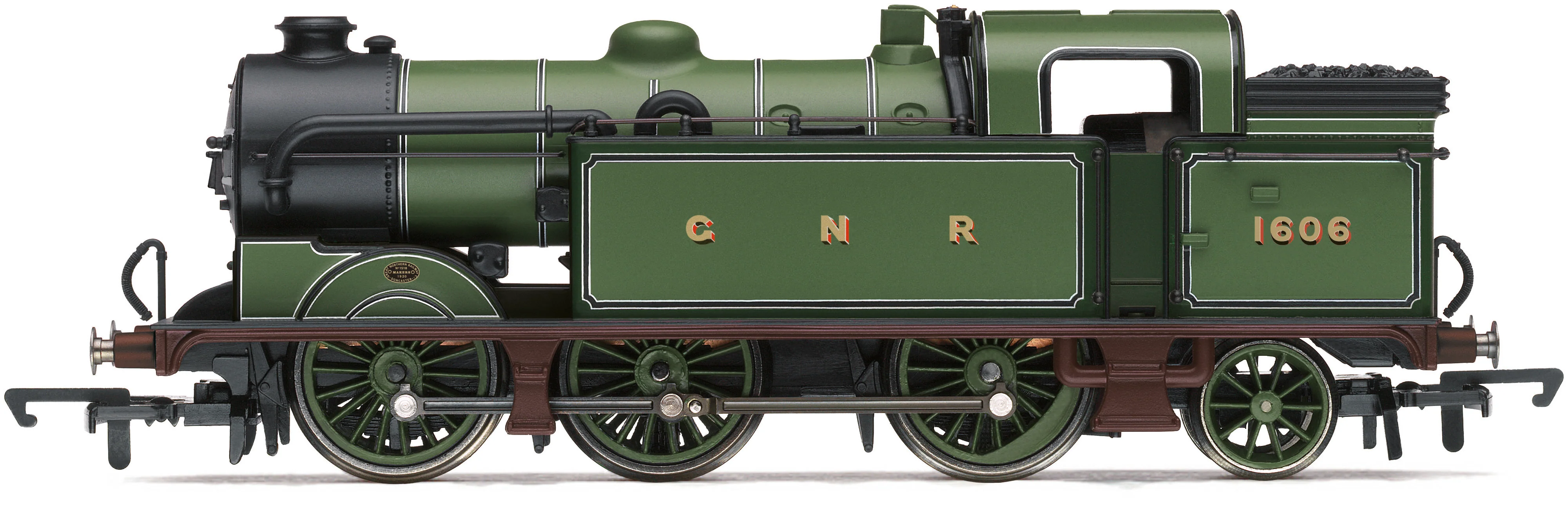 RailRoad Class N2 0-6-2T GNR Green 1606 Steam Locomotive
