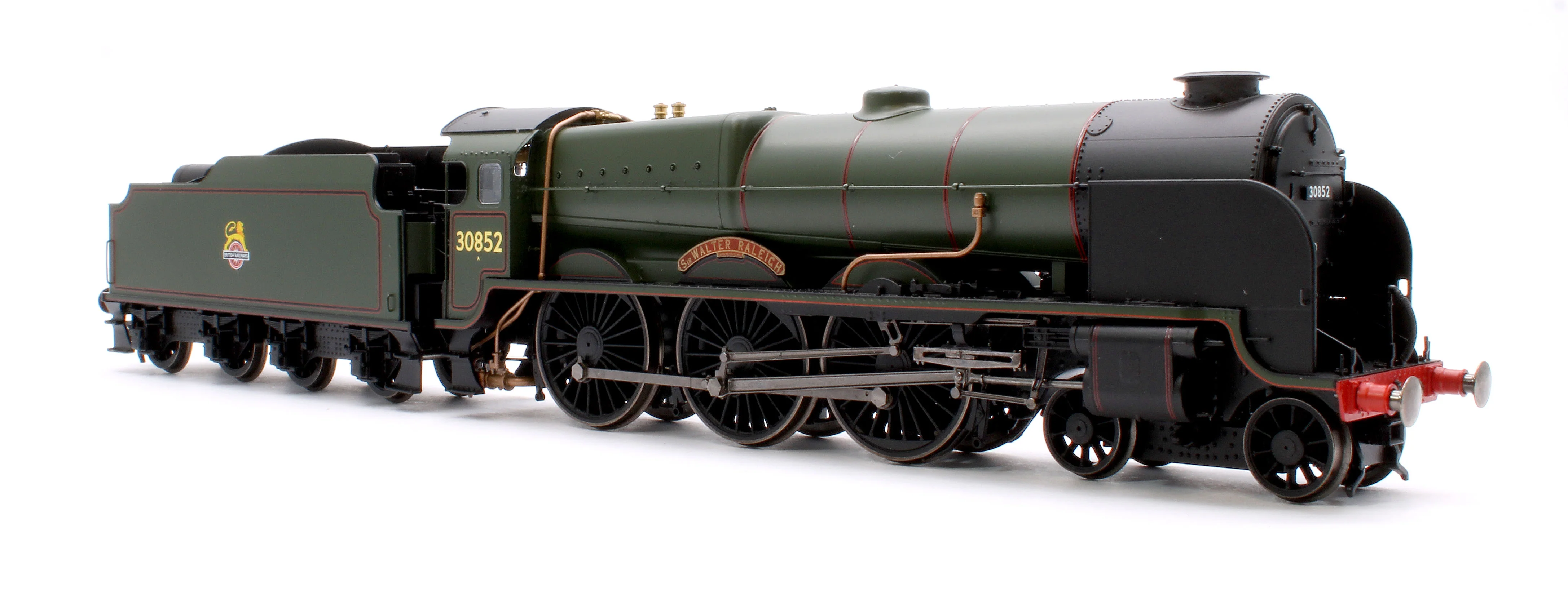 Lord Nelson Class 4-6-0 30852 'Sir Walter Raleigh' BR Green Early Emblem Steam Locomotive - Image 4
