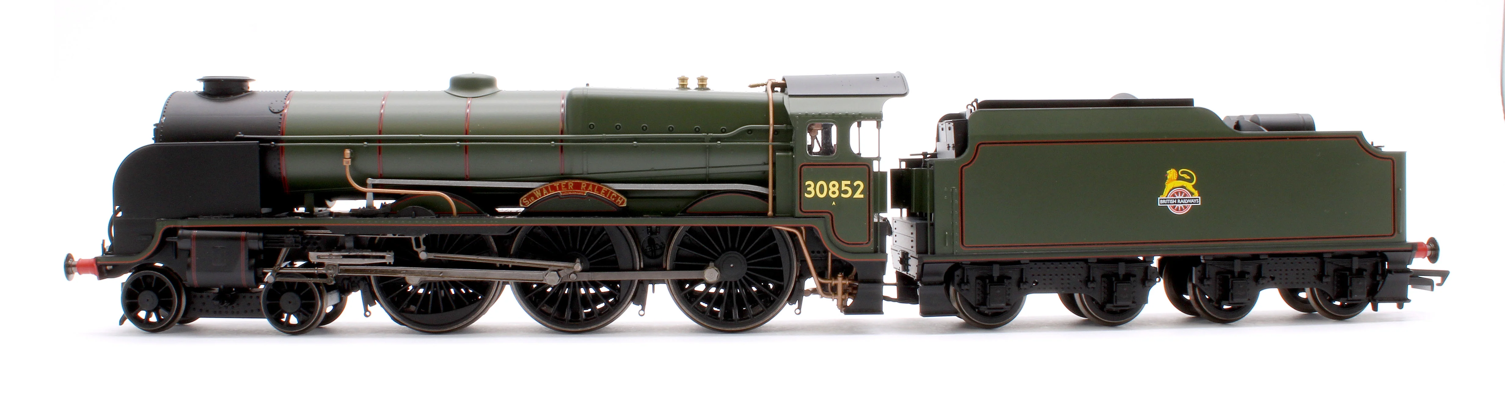 Lord Nelson Class 4-6-0 30852 'Sir Walter Raleigh' BR Green Early Emblem Steam Locomotive - Image 5