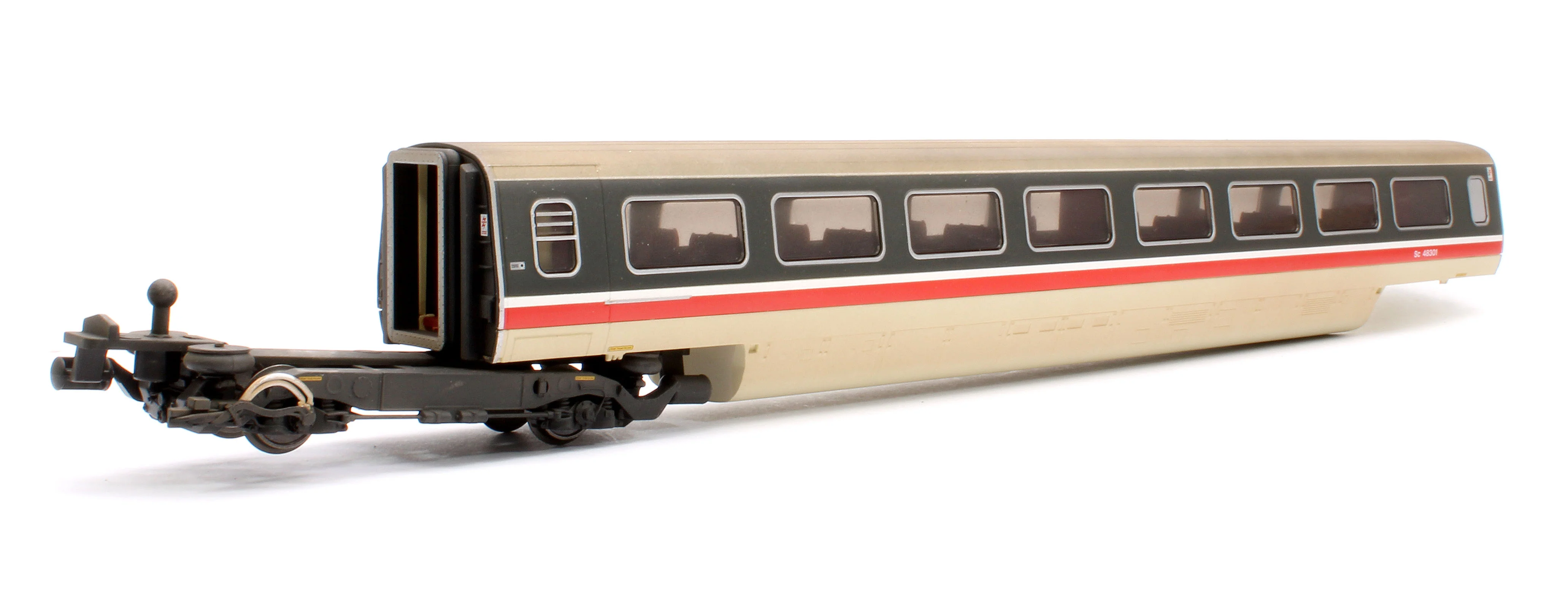 R40211-RW Pre-Owned Class 370 Advanced Passenger BR '48301 & 48302' Train 2-car TU Coach Pack - Weathered - Image 2