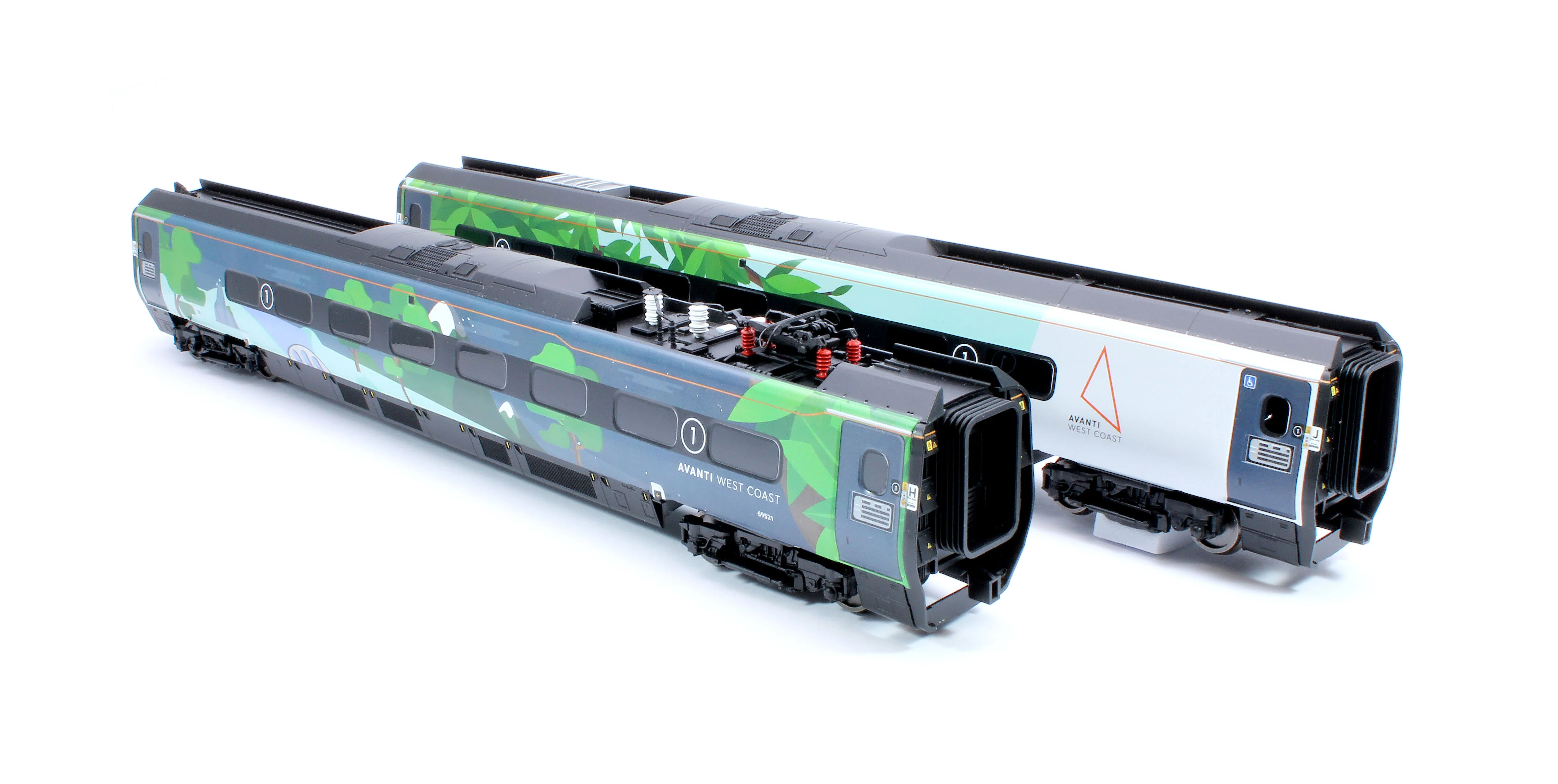 R40451 Avanti West Coast Class 390 Climate change Livery Coach Pack 1 69421 + 65321 - Image 2