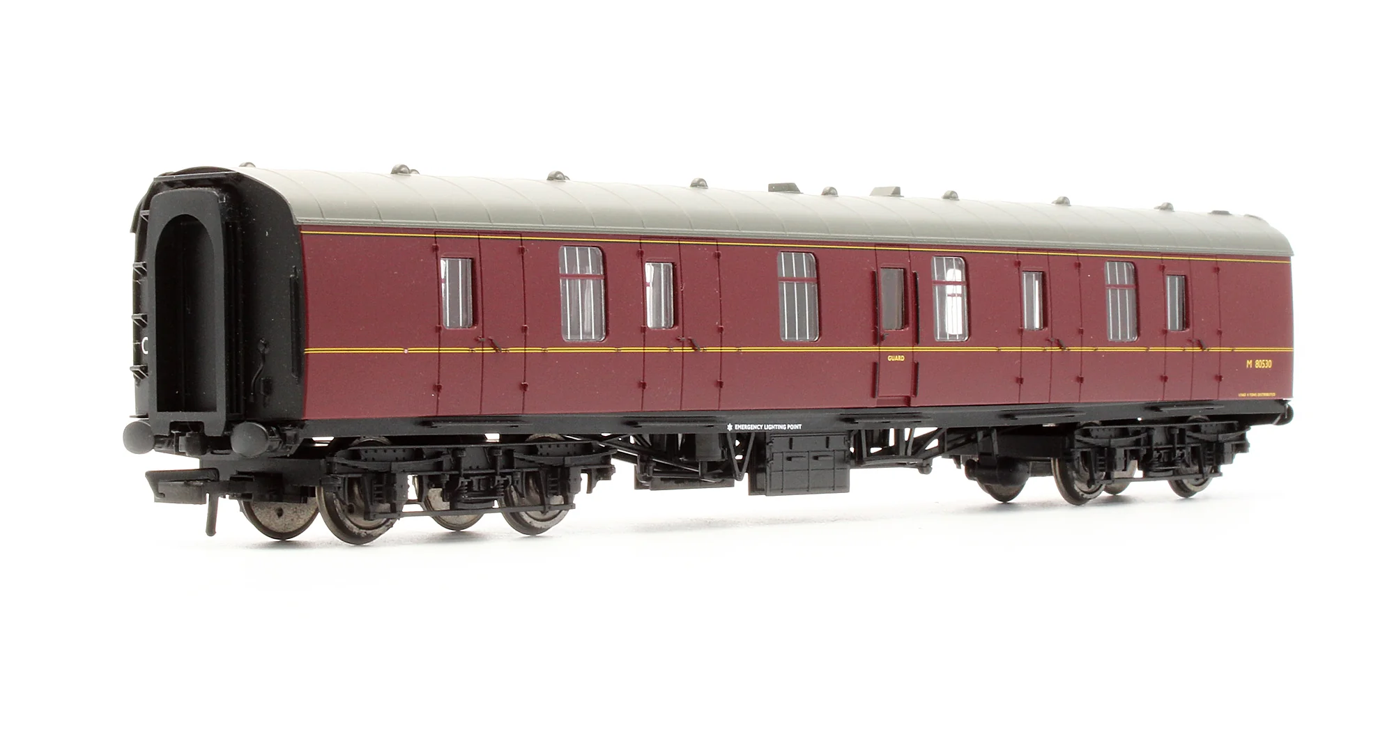 Pre-Owned BR Maroon MK1 Parcels Brake Coach 'M80530' - Image 2