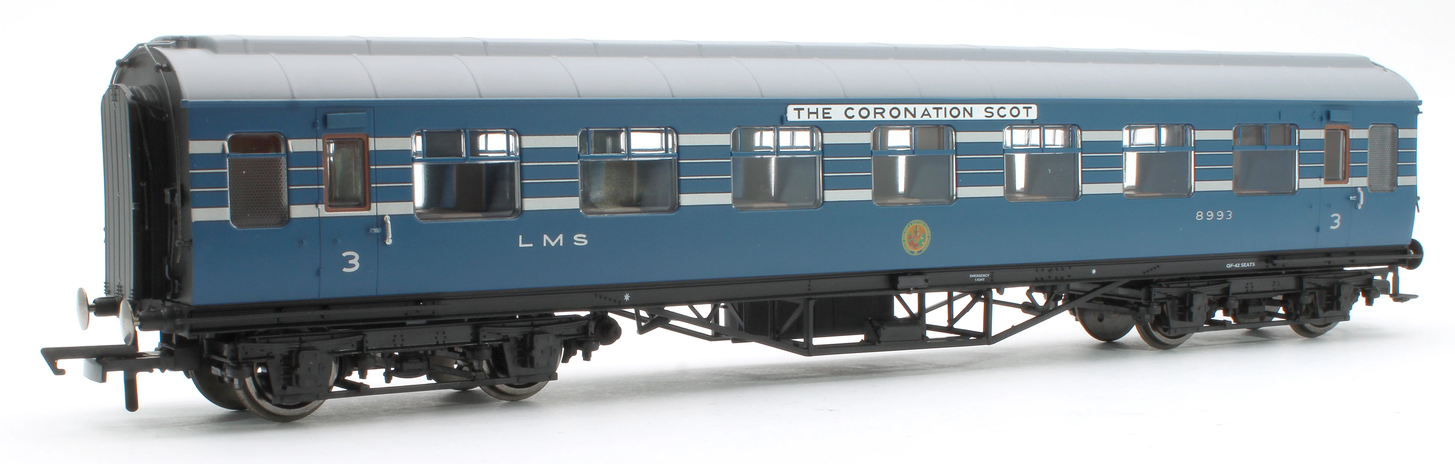 LMS Stanier Coronation Scot 57' No.8993 RTO Coach