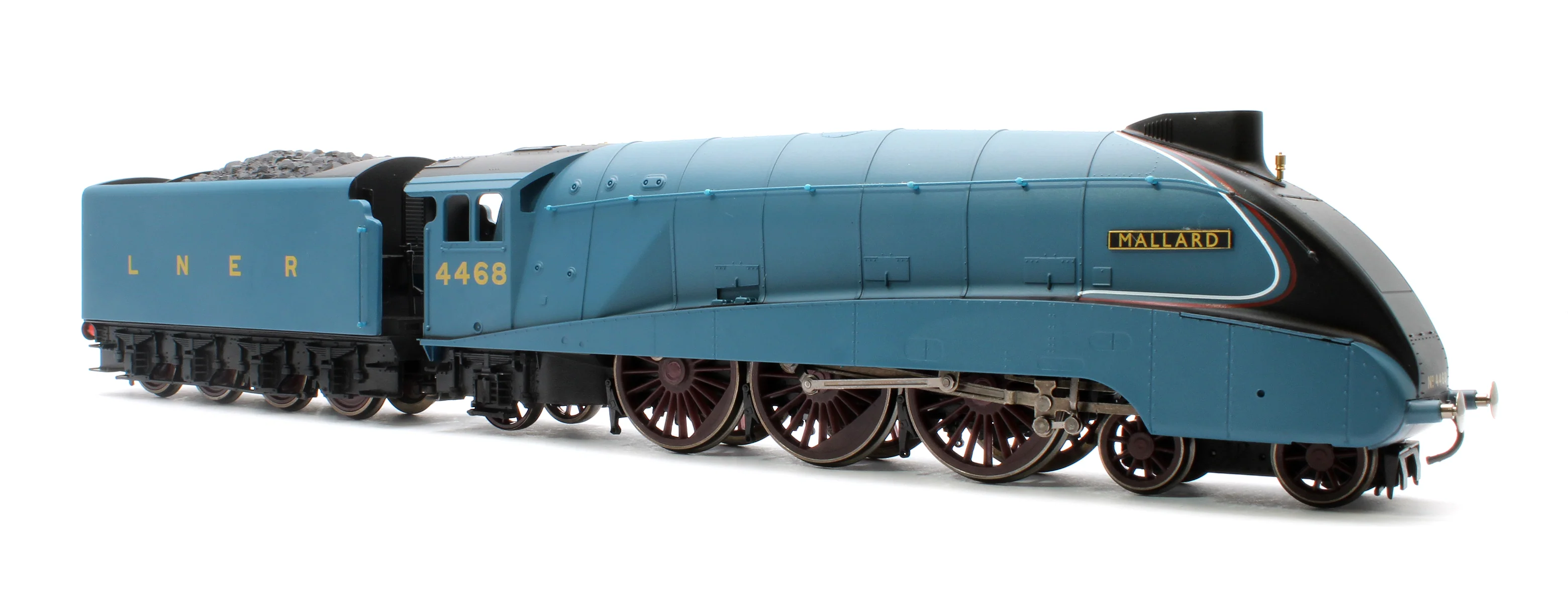 R3371 RailRoad A4 Class 4-6-2 4468 ‘Mallard’ LNER Garter Blue Steam Locomotive - Image 4