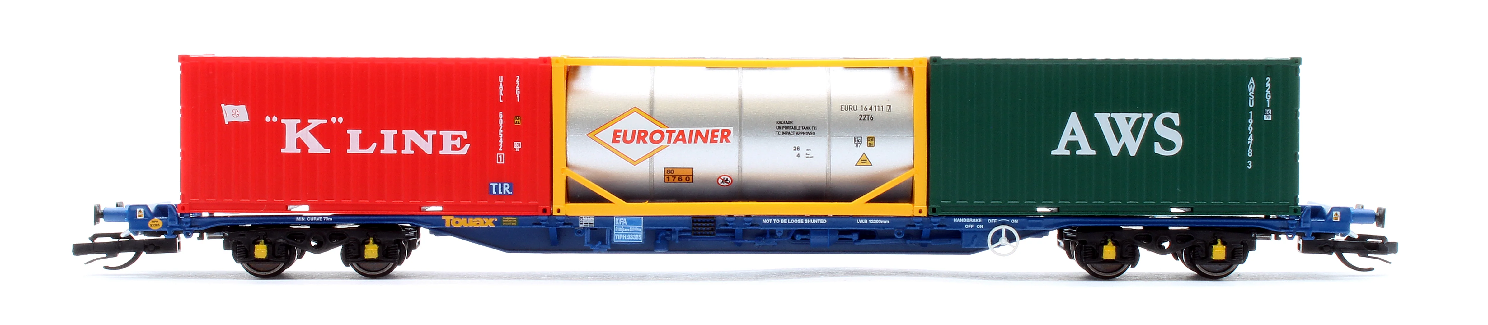 TT6030 Touax KFA Container Wagon with 3x20 Containers - Image 3