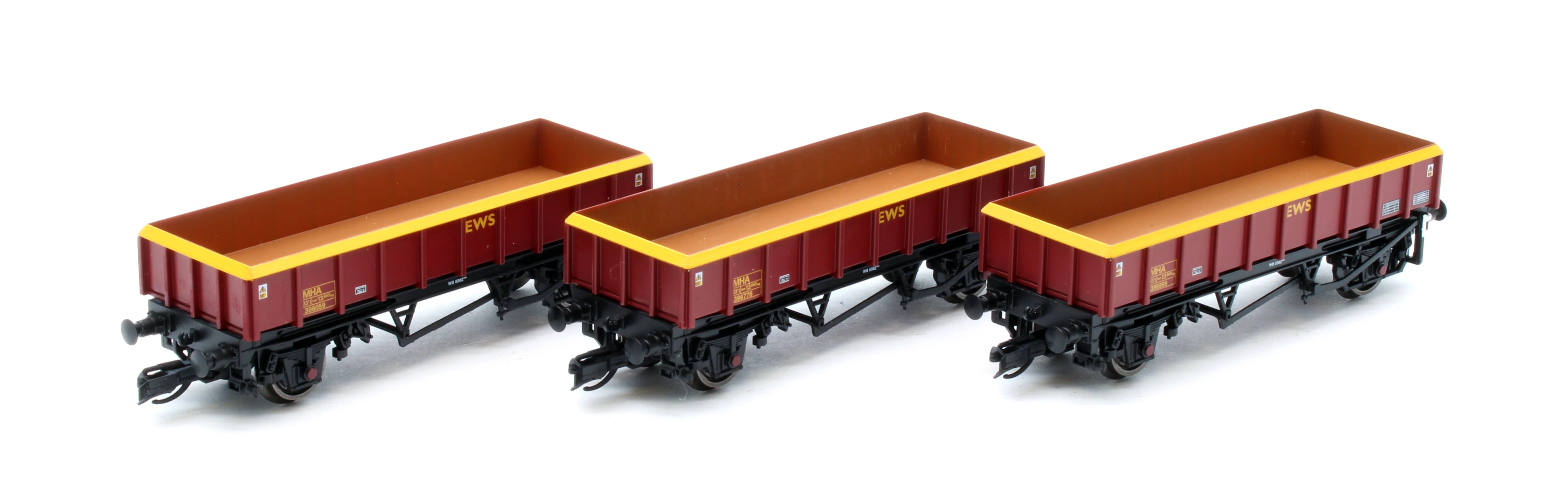 EWS MHA ‘Coalfish’ Ballast Wagon No.396059, 396776 & 396999 Triple Pack