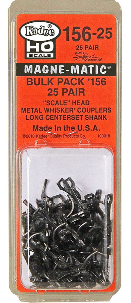 KDE156-25 No.156 Scale Whisker B/Pack Magne-Matic Couplers (25pr)