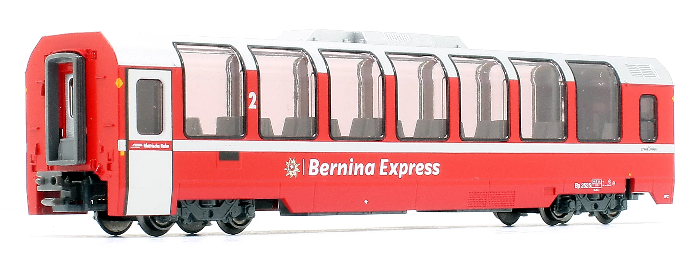RhB Bernina Express (New Logo) 4 Car Add On Coach SetRhB Bernina Express (New Logo) 4 Car Add On Coach Set - Image 3