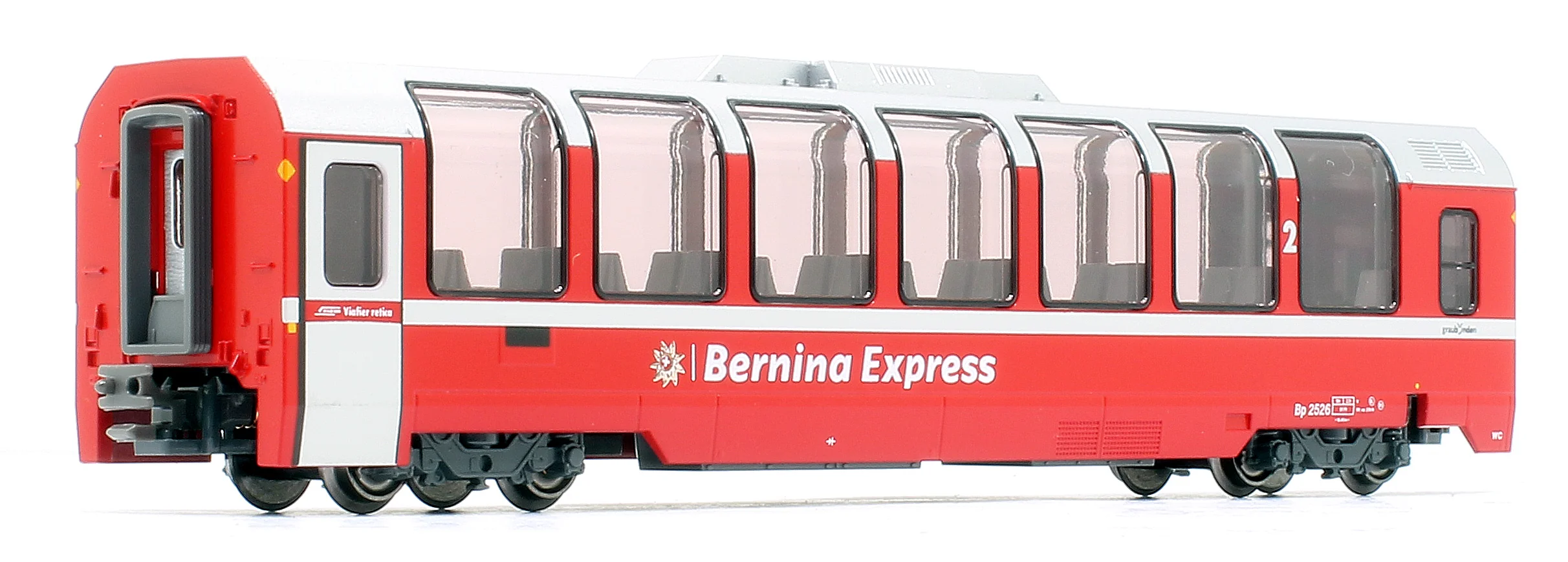 RhB Bernina Express (New Logo) 4 Car Add On Coach SetRhB Bernina Express (New Logo) 4 Car Add On Coach Set - Image 4