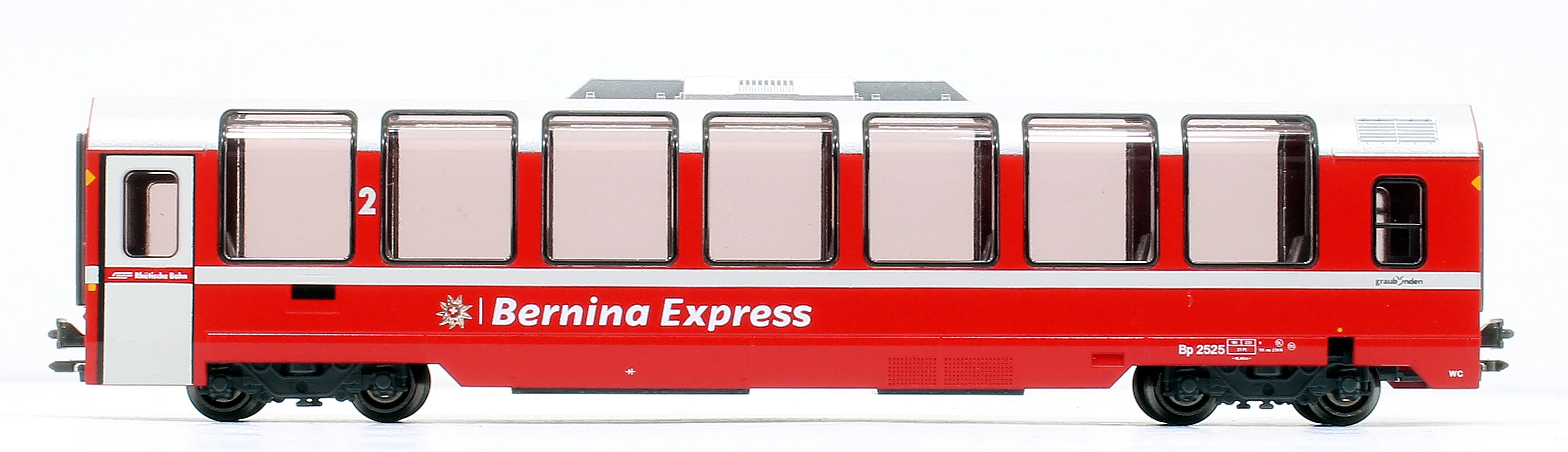 RhB Bernina Express (New Logo) 4 Car Add On Coach SetRhB Bernina Express (New Logo) 4 Car Add On Coach Set - Image 7