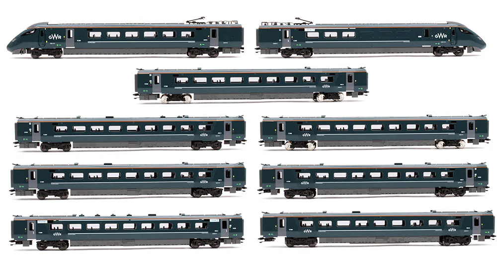 10-1672D Class 800 3xx GWR IET 9 Car Train Pack - DCC-Fitted