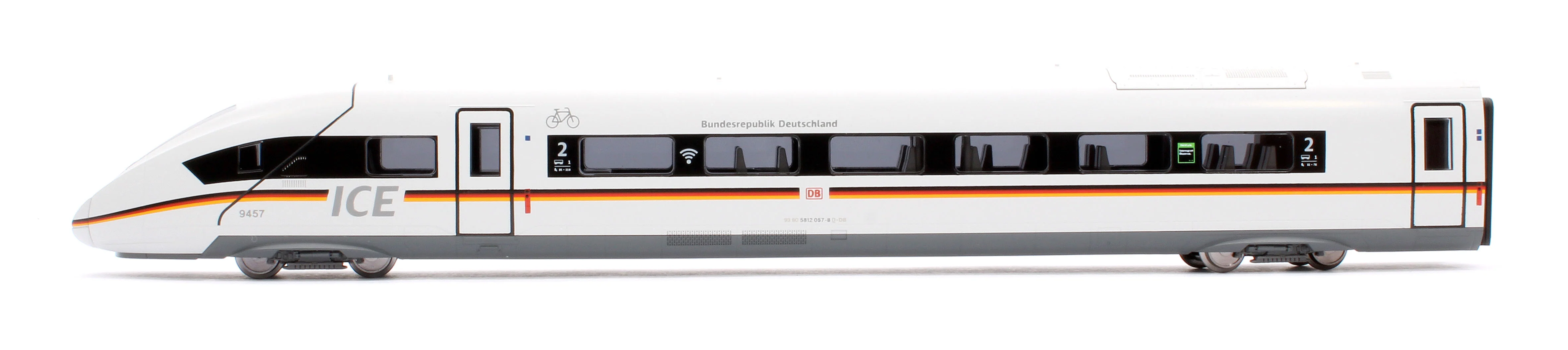 10-2024 45566 DBAG BR412 057 ICE4 German Stripe EMU 7 Car Powered Set VI - Image 3