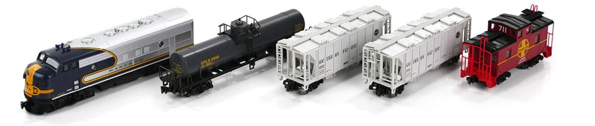 AT&SF Bluebonnet EMD F7 Freight Train Set - Image 2