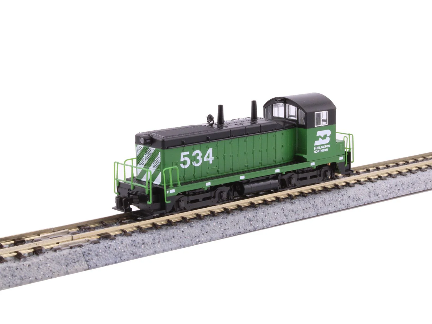 176-4377-DCC EMD NW2 Switcher Burlington Northern 534 - DCC-Fitted