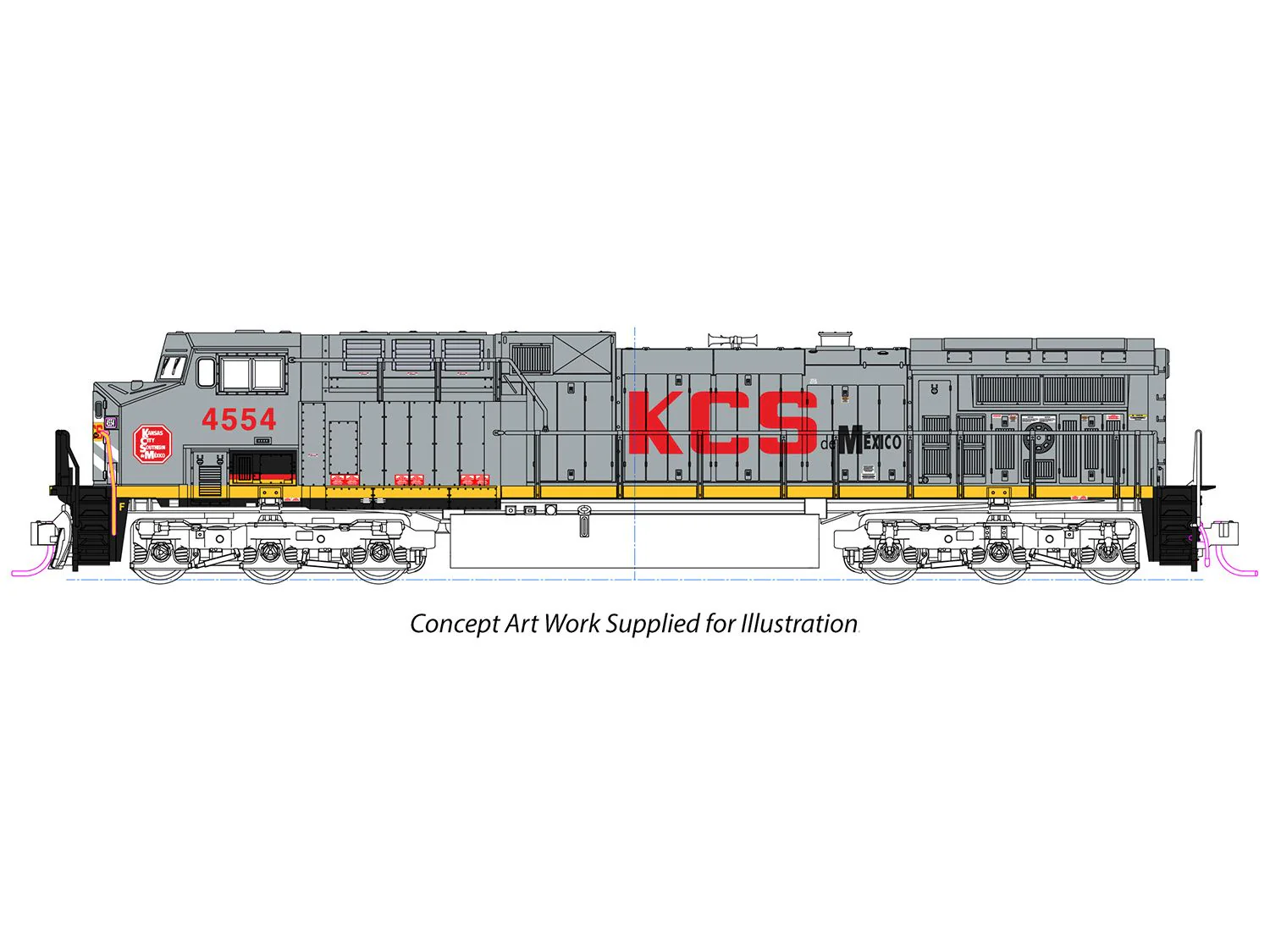 EMD AC4400CW KCS de Mexico 4555