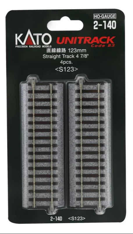 2-140 Unitrack (S123) Straight Track 123mm 4pcs - Image 4