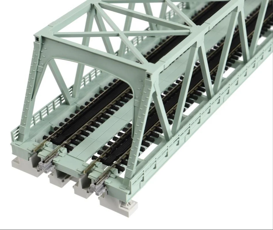 Unitrack (WS248T) Dual Straight Truss Girder Bridge Green - Image 3