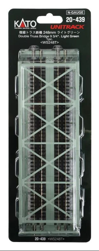 Unitrack (WS248T) Dual Straight Truss Girder Bridge Green - Image 4