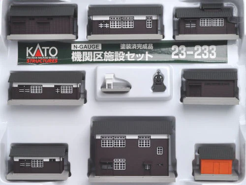 Wooden Railway Buildings Set (Pre-Built)