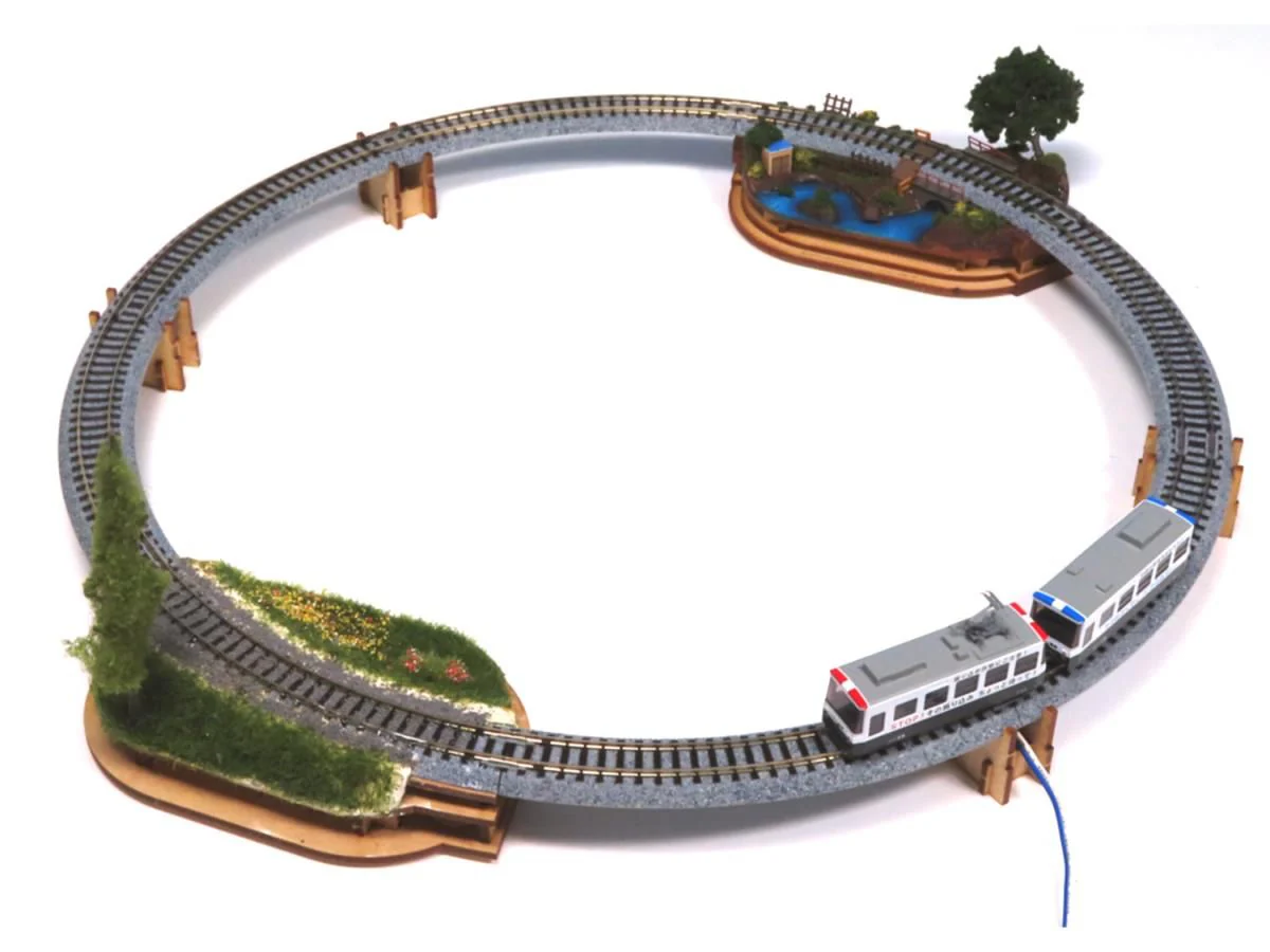 Mini Diorama Base Curve R183mm Kit with Track - Image 3
