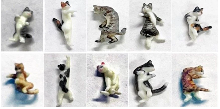 6-605 Ninja Cats (10) Figure Set