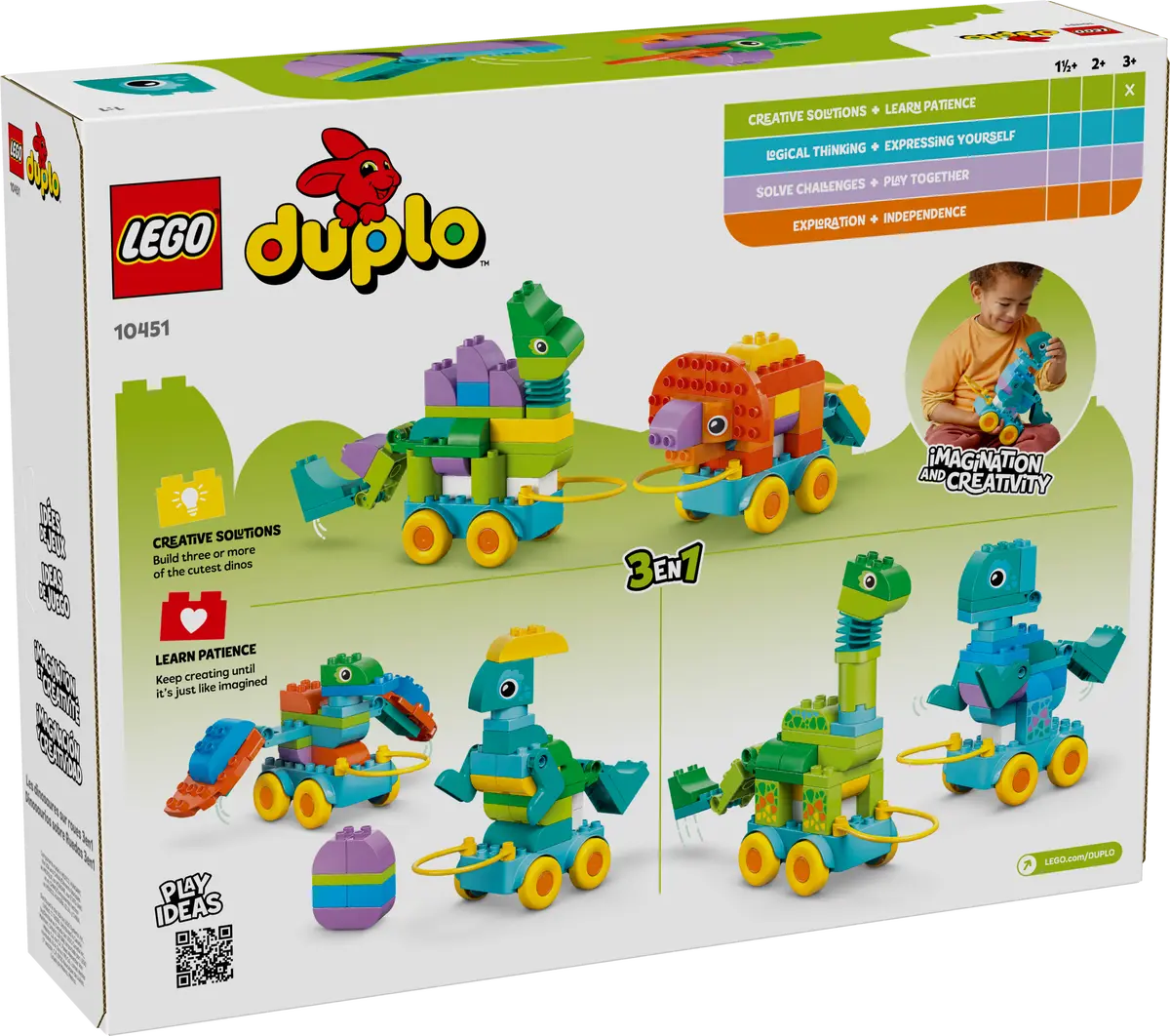 Lego Duplo 3in1 Dinosaurs on Wheels - 10451 - Image 10