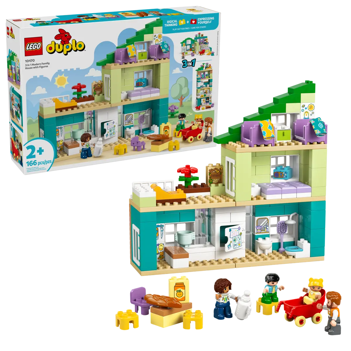 Lego Duplo 3 in 1 Modern Family House with Figures - 10470