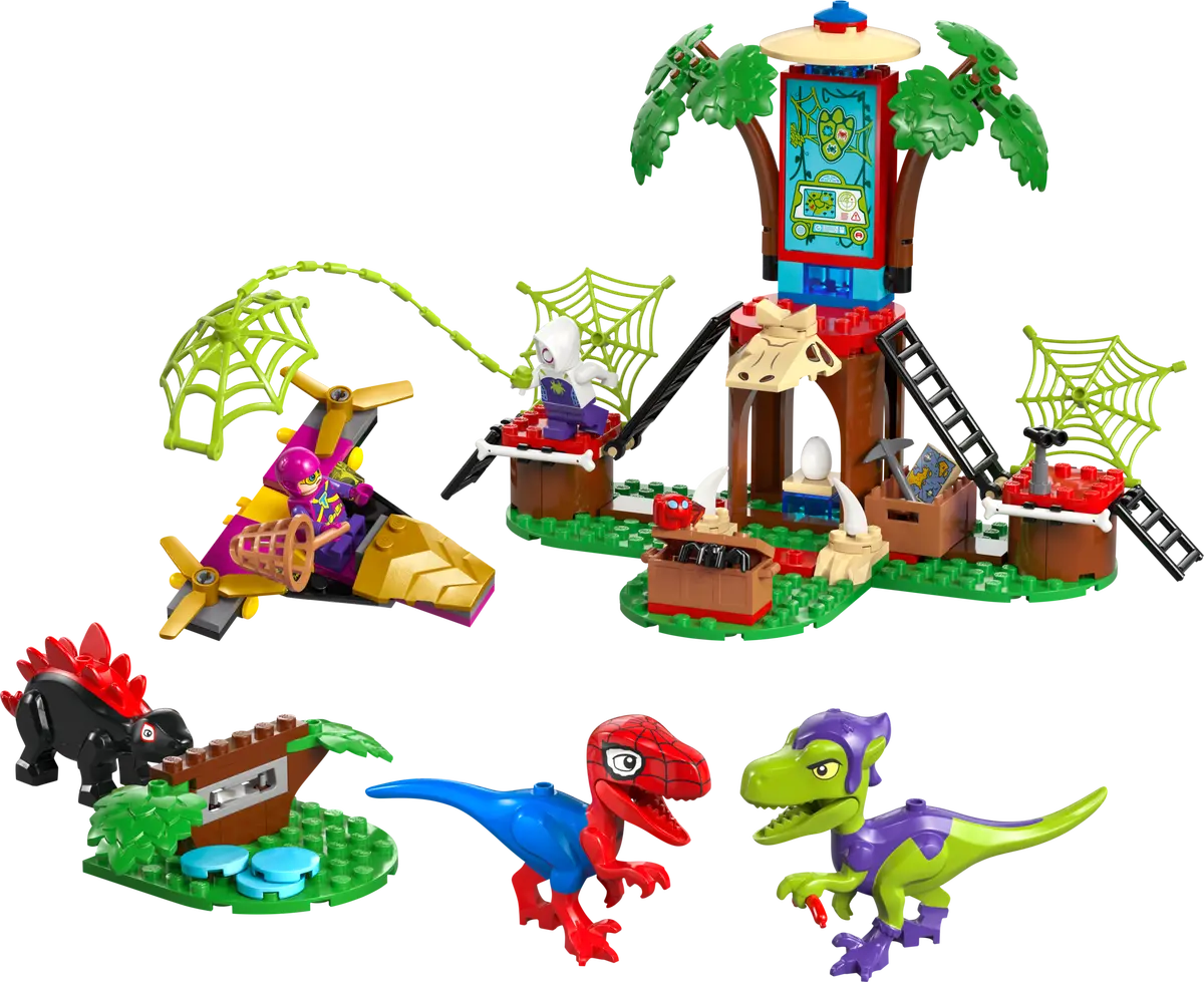Lego Marvel Spidey and Gobby's Raptor Battle at Tree House HQ - 11200 - Image 2