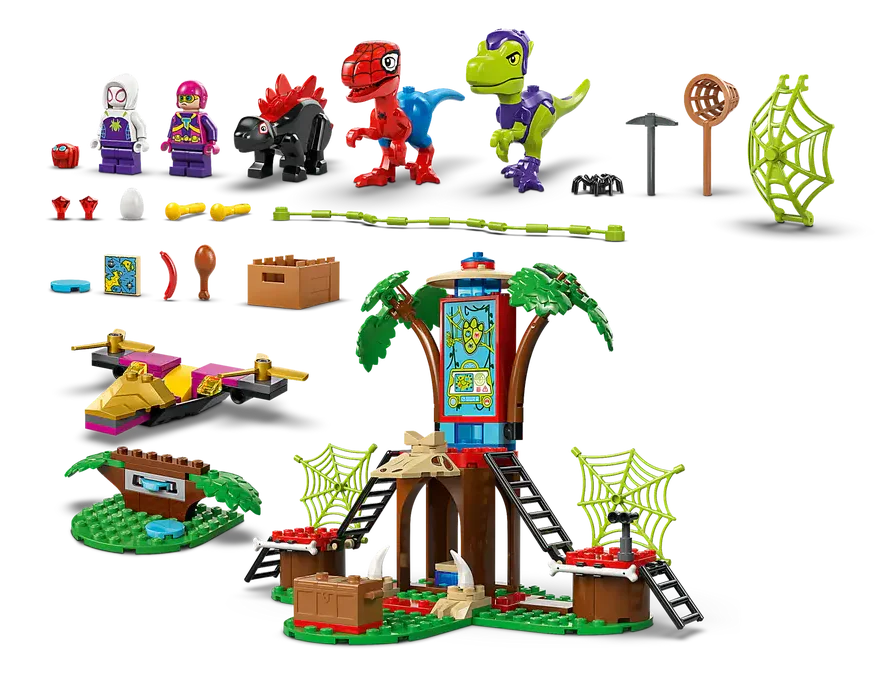 Lego Marvel Spidey and Gobby's Raptor Battle at Tree House HQ - 11200 - Image 3