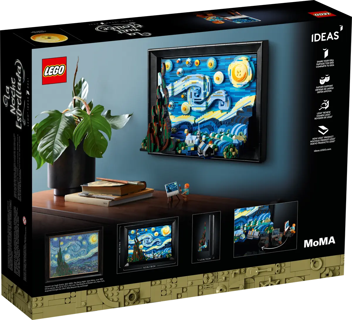Lego Ideas Vincent van Gogh - The Starry Night - 21333 - Image 10