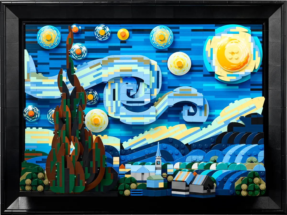 Lego Ideas Vincent van Gogh - The Starry Night - 21333 - Image 2