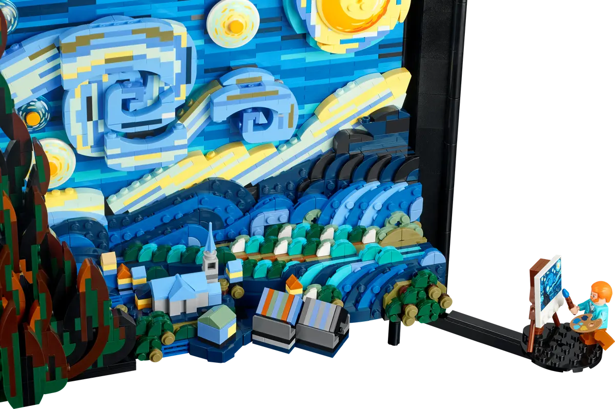 Lego Ideas Vincent van Gogh - The Starry Night - 21333 - Image 4