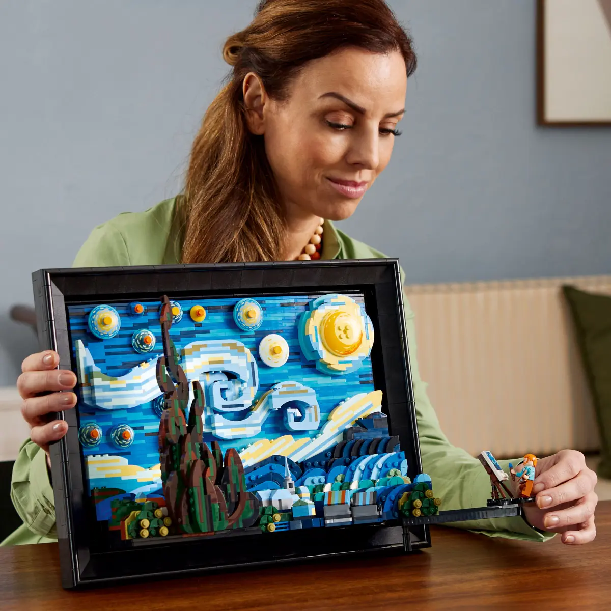 Lego Ideas Vincent van Gogh - The Starry Night - 21333 - Image 7
