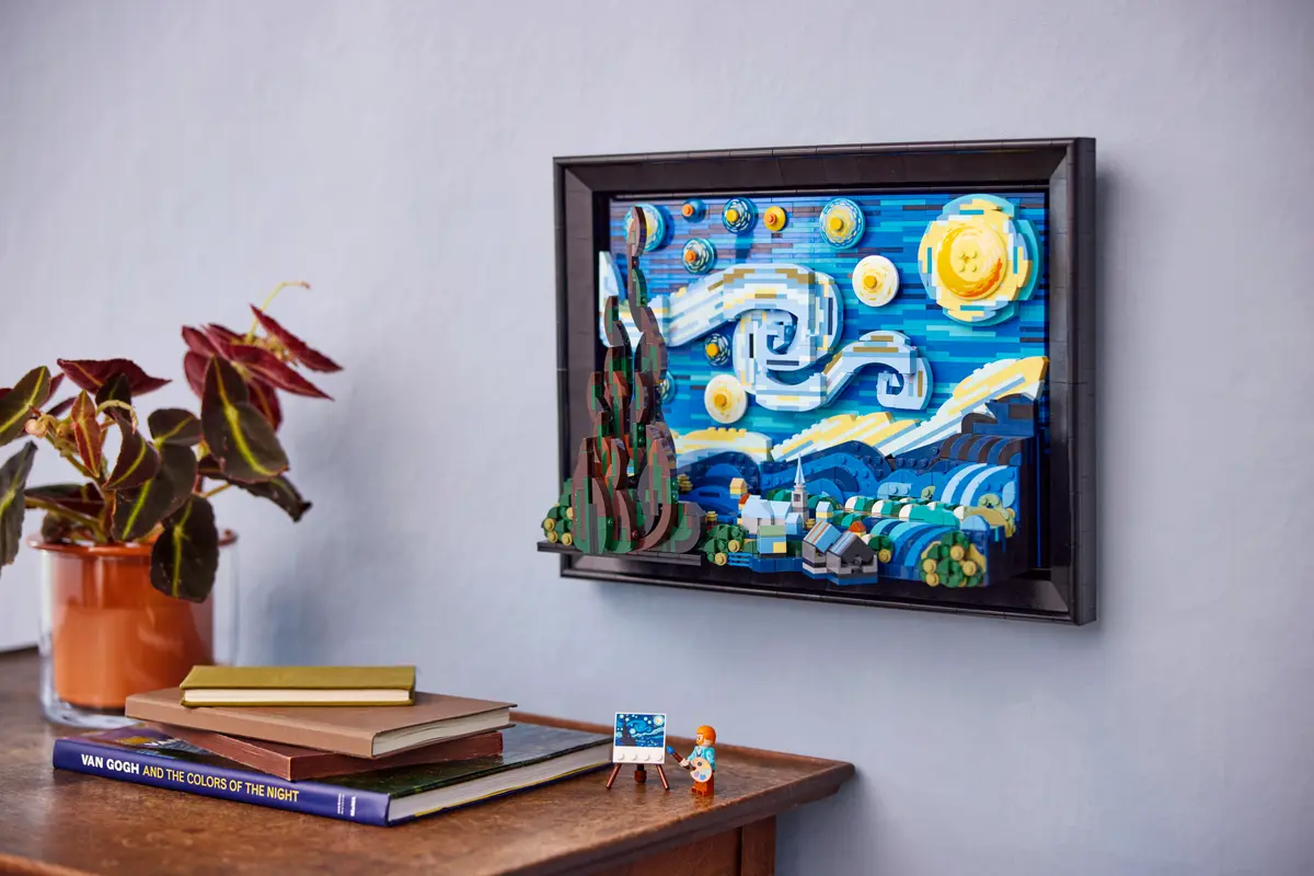 Lego Ideas Vincent van Gogh - The Starry Night - 21333 - Image 9