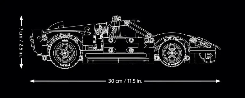 Lego Technic 1966 Ford GT40 MKII Race Car - 42223 - Image 7