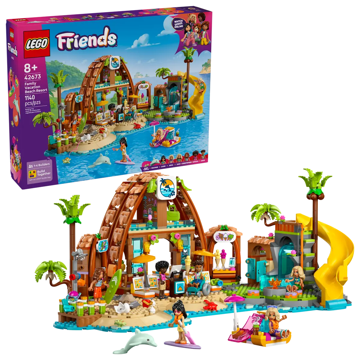 Lego Friends Family Vacation Beach Resort - 42673