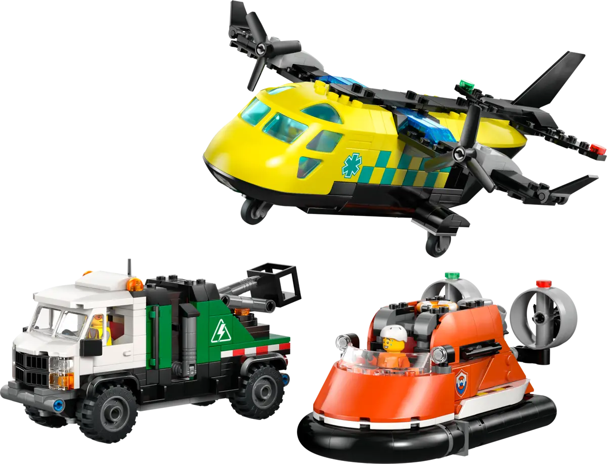 Lego City Airplane, Service Truck & Hovercraft Remix - 60505 - Image 2