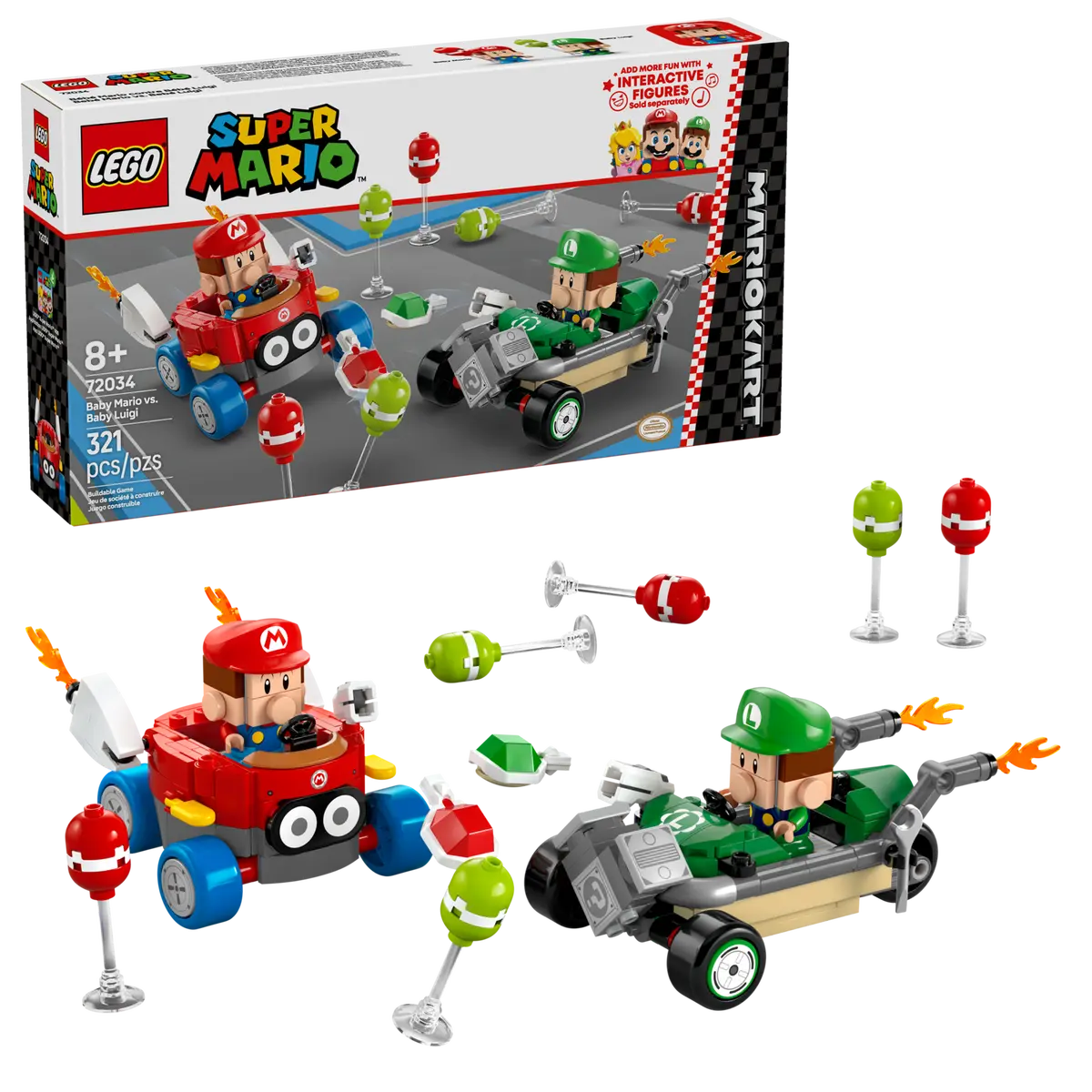 Lego Super Mario™ Mario Kart™ – Baby Mario vs. Baby Luigi - 72034