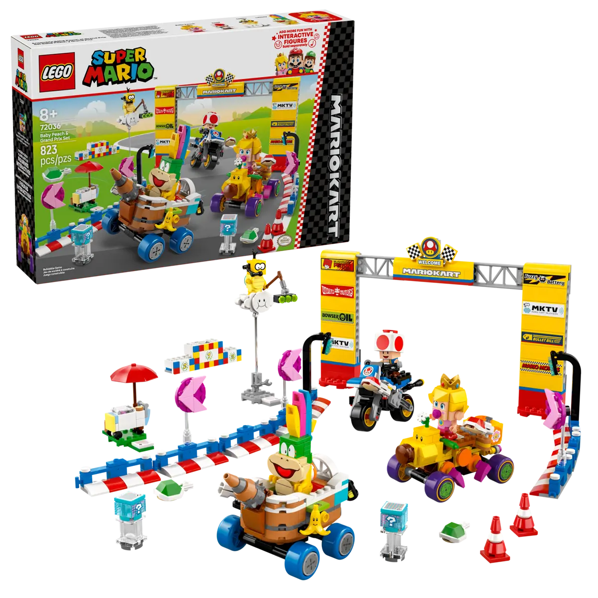 Lego Super Mario™ Mario Kart™ – Baby Peach & Grand Prix Set - 72036