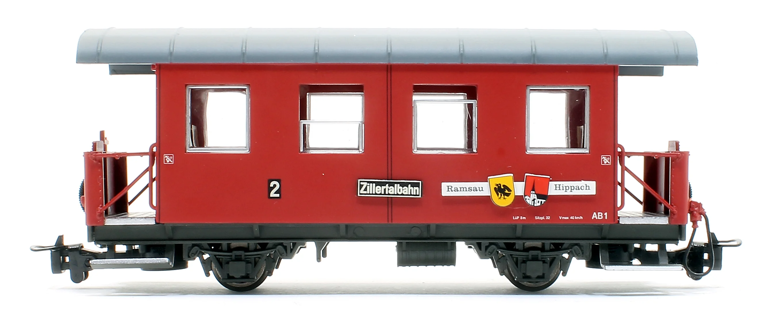 2-axle coach, AB 1, "Ramsau/Hippach", Zillertalbahn, Ep.VI - Image 3