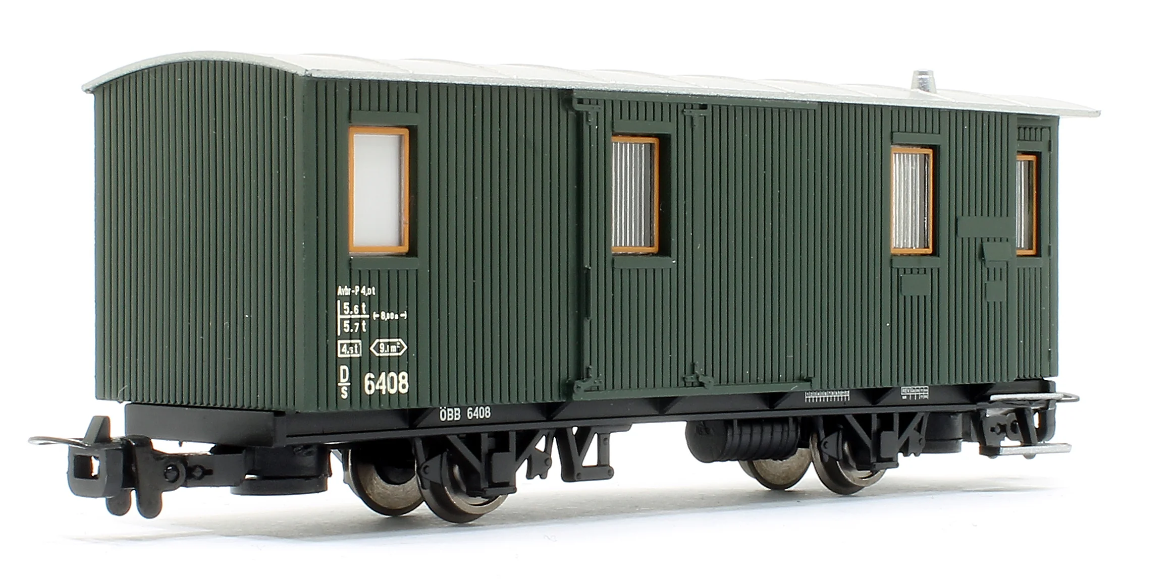 2-axle baggage car D/s 6408, green - Image 2