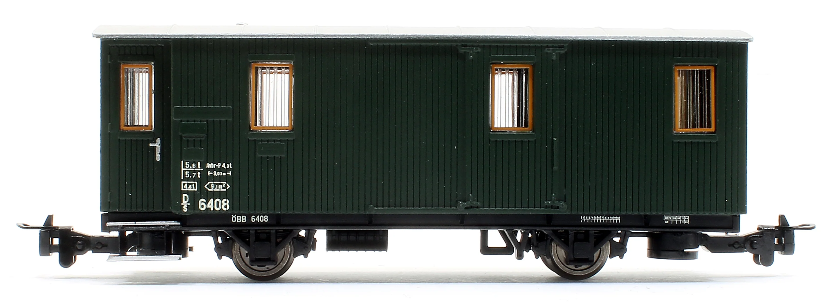2-axle baggage car D/s 6408, green - Image 3
