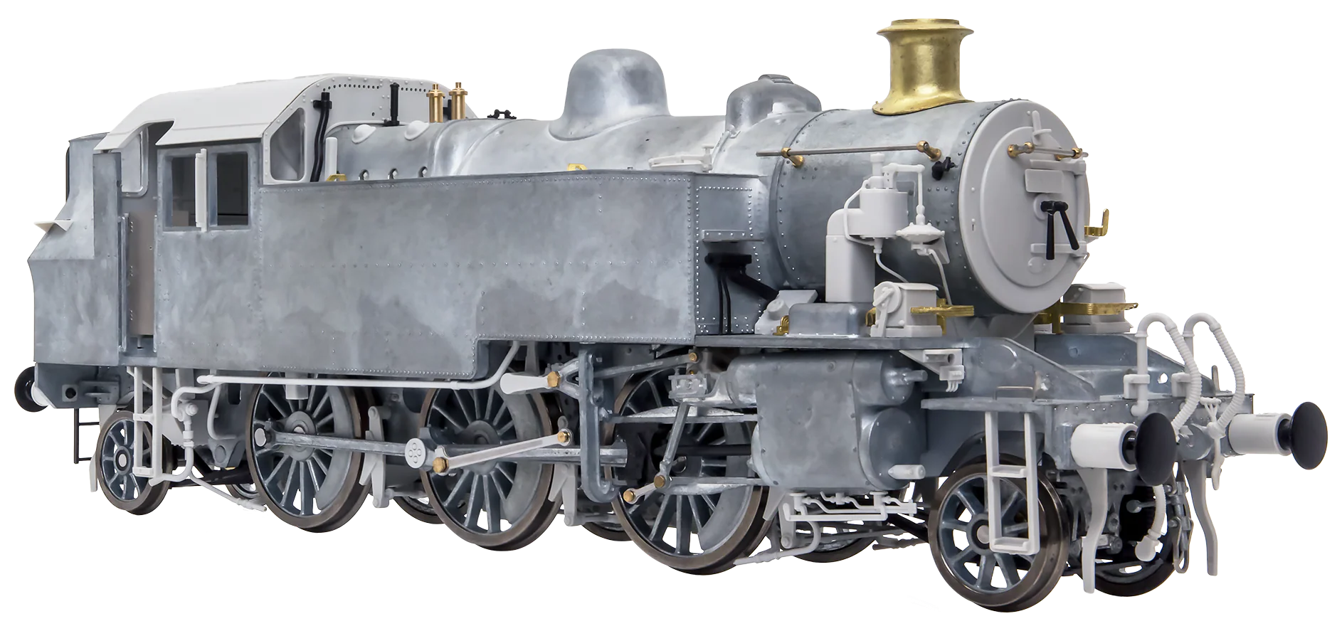 LHT-S-041-003US Ivatt Class 2 2-6-2T BR Lined Black Early Crest Push Pull Unnumbered Steam Locomotive - DCC Sound - Image 2