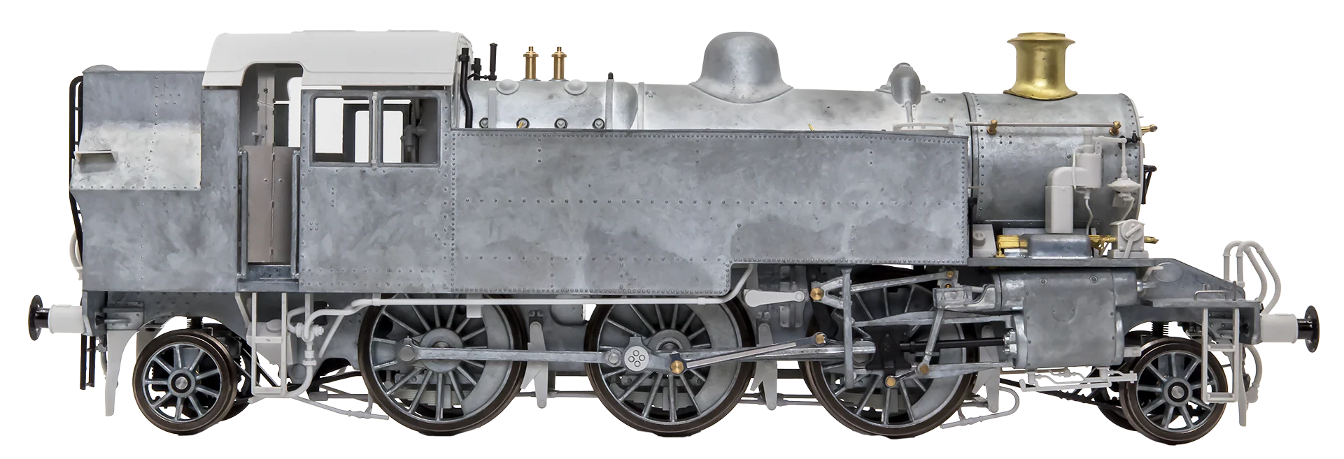 LHT-S-041-003US Ivatt Class 2 2-6-2T BR Lined Black Early Crest Push Pull Unnumbered Steam Locomotive - DCC Sound - Image 4