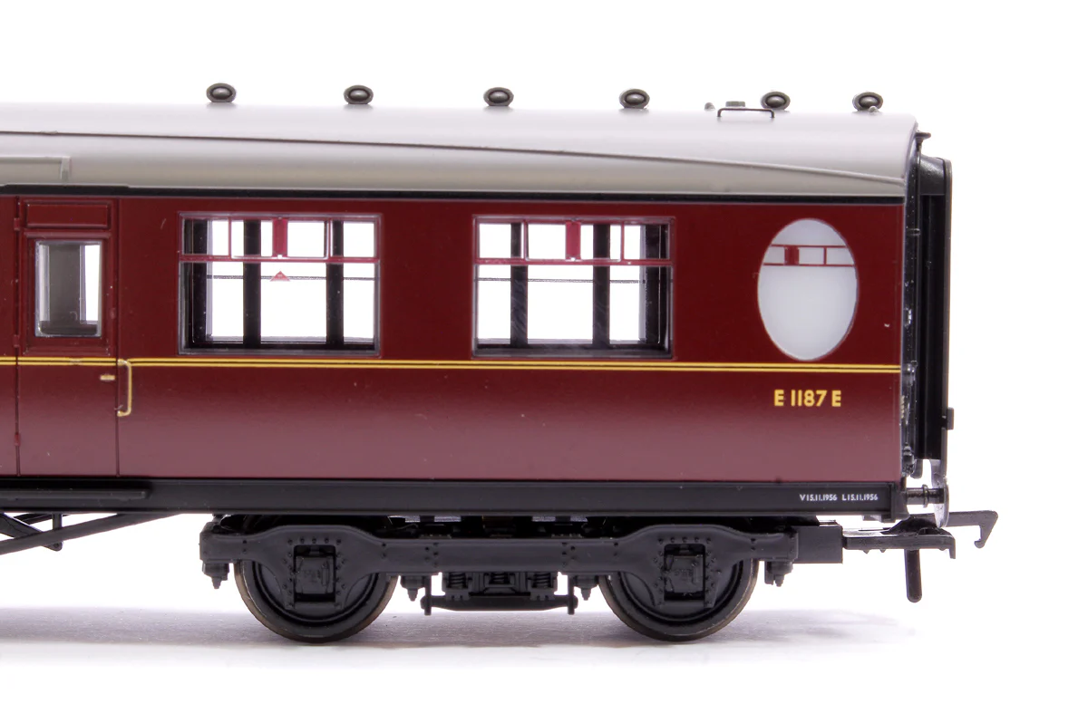 34-437 LNER Thompson Brake Composite Corridor BR Maroon No. E1187E - Image 5