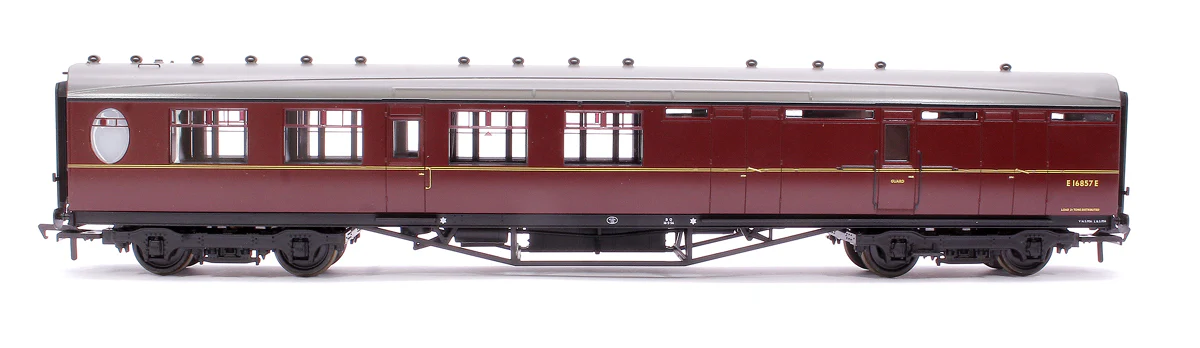 LNER Thompson Brake Second Corridor BR Maroon No. E16857E - Image 2