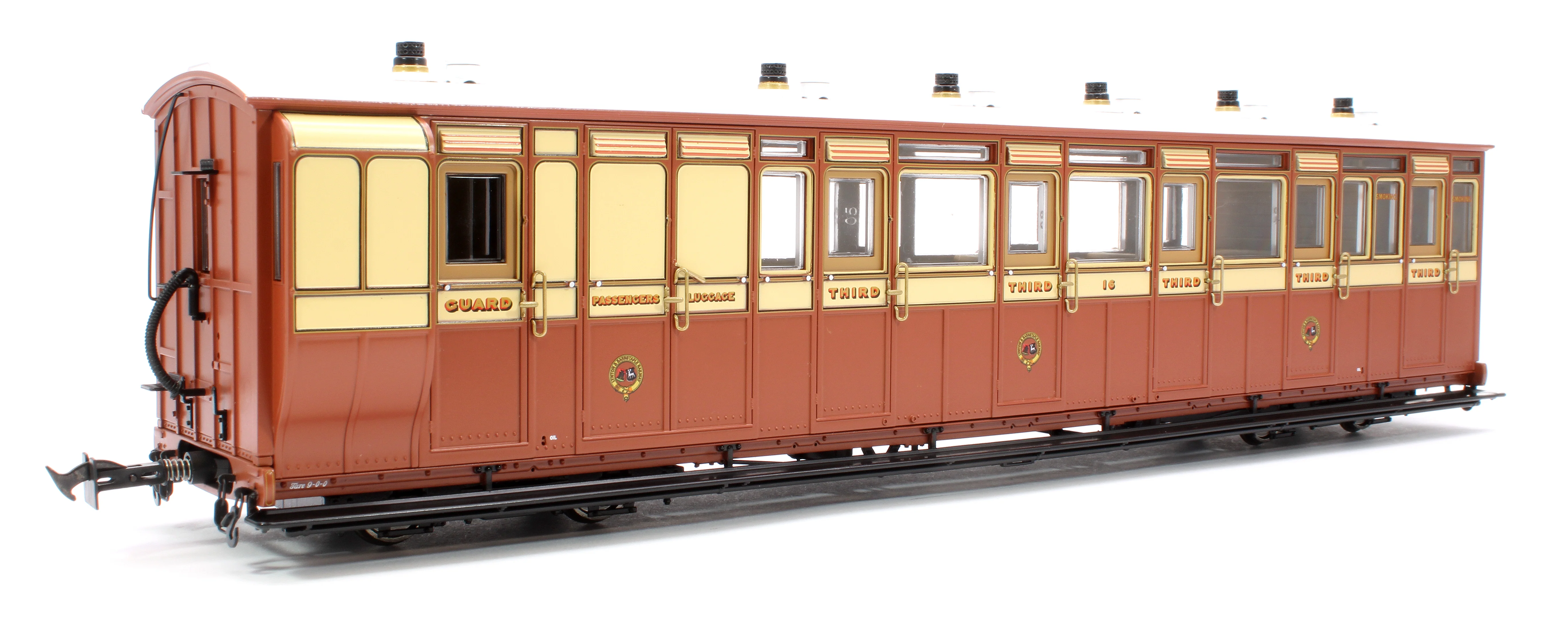 Set of 3 Lynton & Barnstaple Manning Wardle Steam Locomotive & Coaches - Image 4