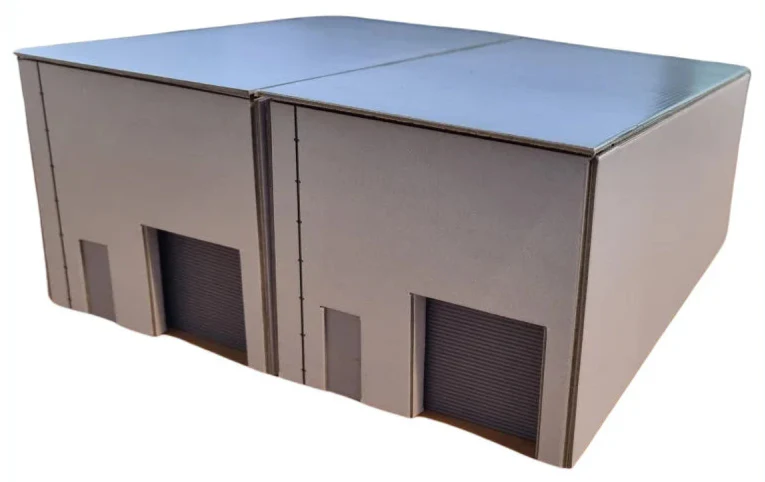 1:76 Scale Modern Retail Units Model Card Kit (Pack of 2) - Image 2